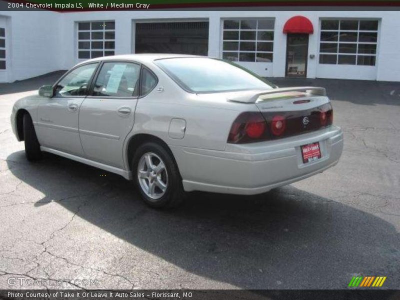 White / Medium Gray 2004 Chevrolet Impala LS