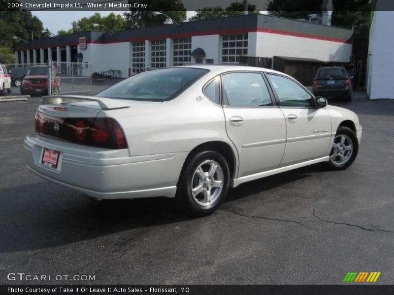 White / Medium Gray 2004 Chevrolet Impala LS