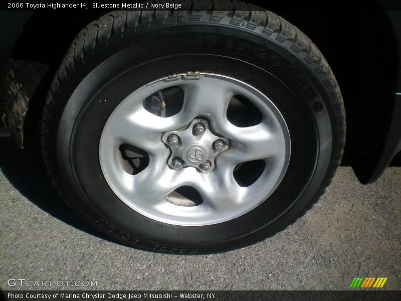 Bluestone Metallic / Ivory Beige 2006 Toyota Highlander I4