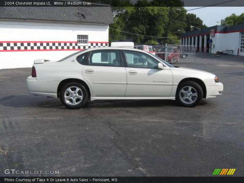 White / Medium Gray 2004 Chevrolet Impala LS