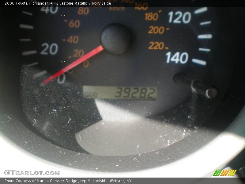 Bluestone Metallic / Ivory Beige 2006 Toyota Highlander I4