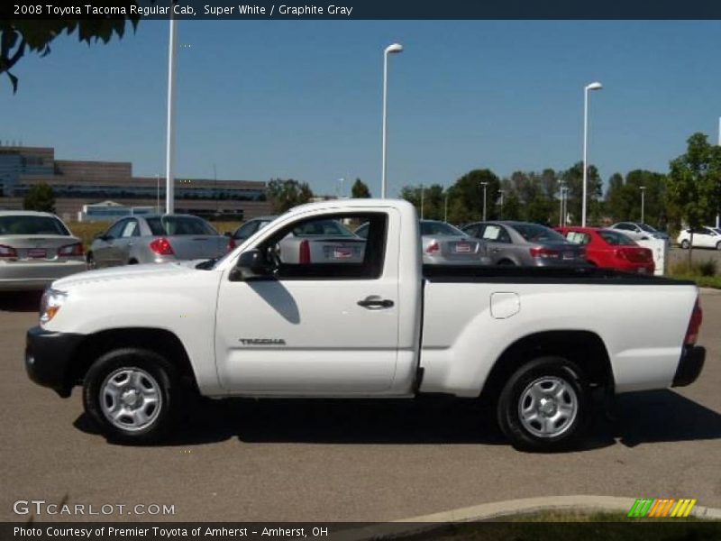Super White / Graphite Gray 2008 Toyota Tacoma Regular Cab