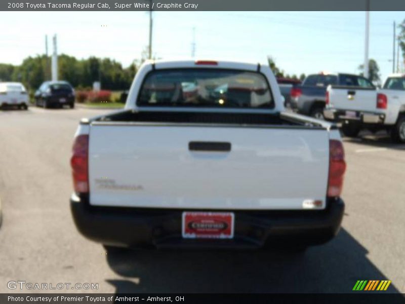 Super White / Graphite Gray 2008 Toyota Tacoma Regular Cab