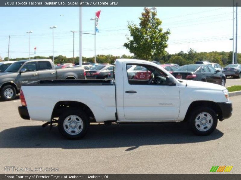 Super White / Graphite Gray 2008 Toyota Tacoma Regular Cab