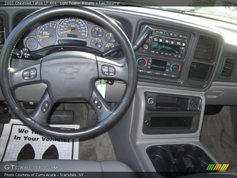 Light Pewter Metallic / Tan/Neutral 2003 Chevrolet Tahoe LT 4x4