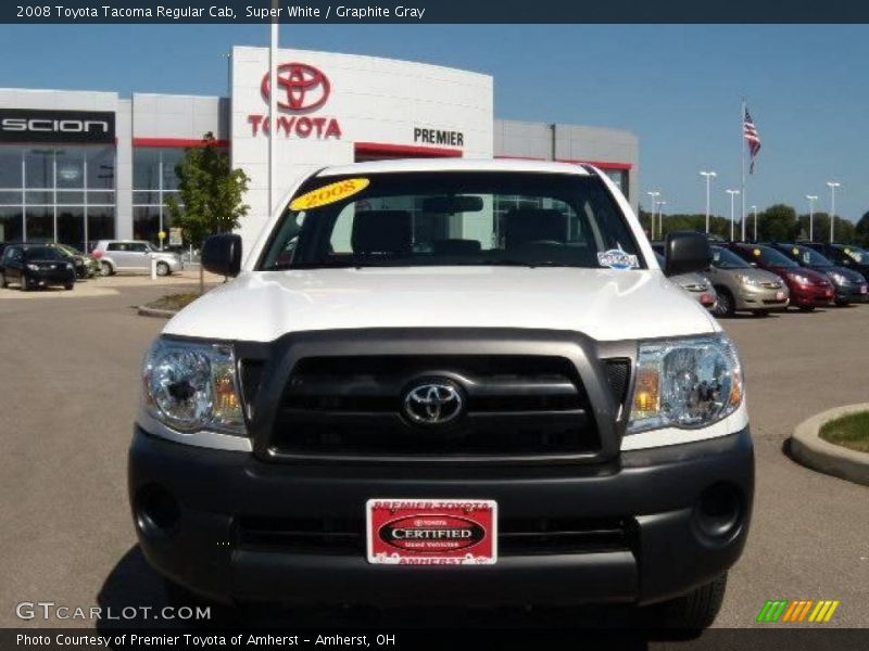 Super White / Graphite Gray 2008 Toyota Tacoma Regular Cab