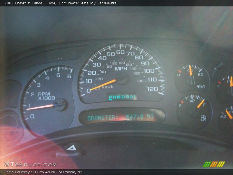 Light Pewter Metallic / Tan/Neutral 2003 Chevrolet Tahoe LT 4x4