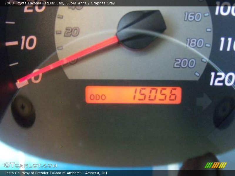 Super White / Graphite Gray 2008 Toyota Tacoma Regular Cab