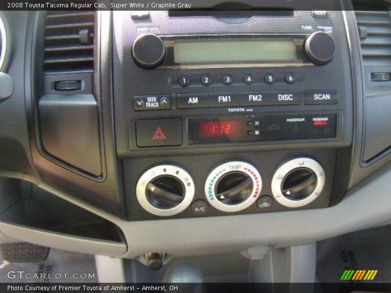Super White / Graphite Gray 2008 Toyota Tacoma Regular Cab