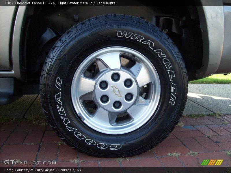 Light Pewter Metallic / Tan/Neutral 2003 Chevrolet Tahoe LT 4x4