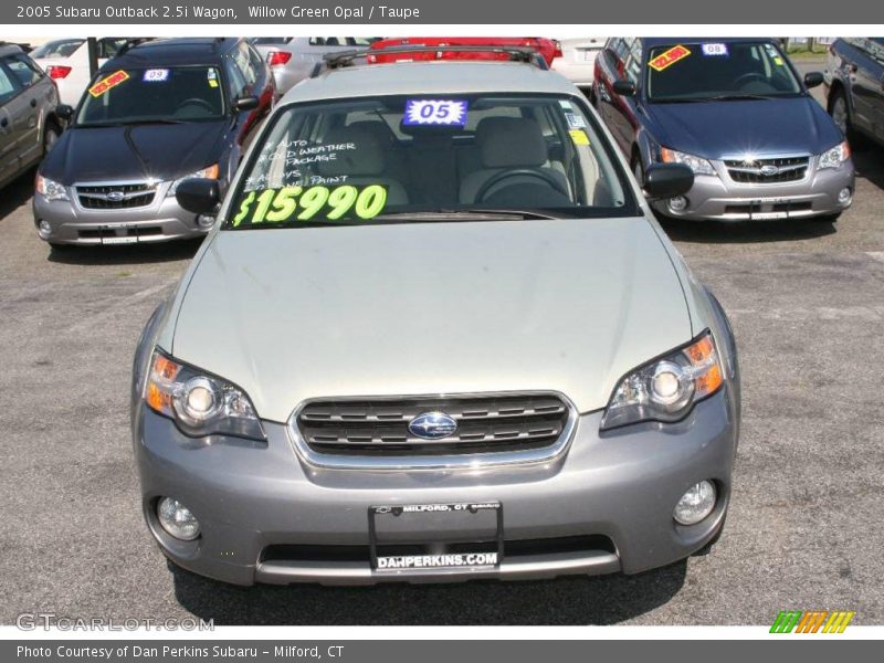 Willow Green Opal / Taupe 2005 Subaru Outback 2.5i Wagon