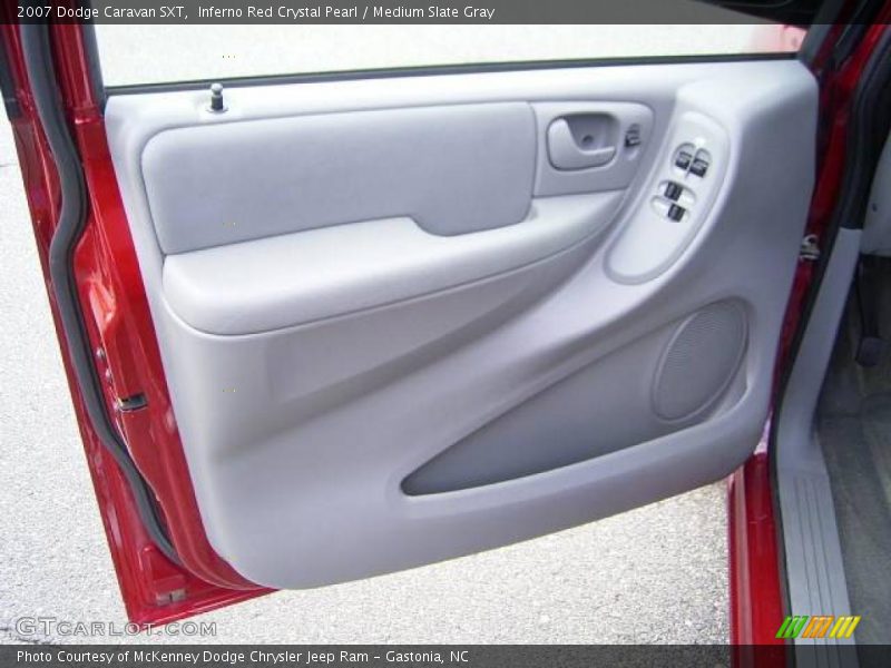 Inferno Red Crystal Pearl / Medium Slate Gray 2007 Dodge Caravan SXT