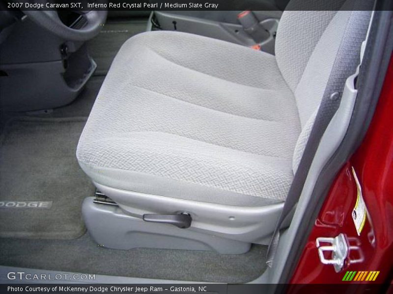 Inferno Red Crystal Pearl / Medium Slate Gray 2007 Dodge Caravan SXT