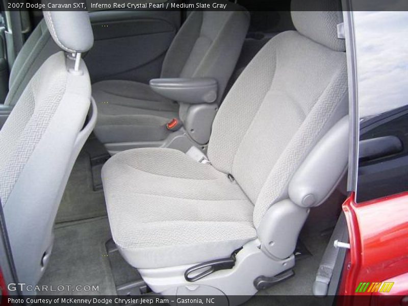 Inferno Red Crystal Pearl / Medium Slate Gray 2007 Dodge Caravan SXT