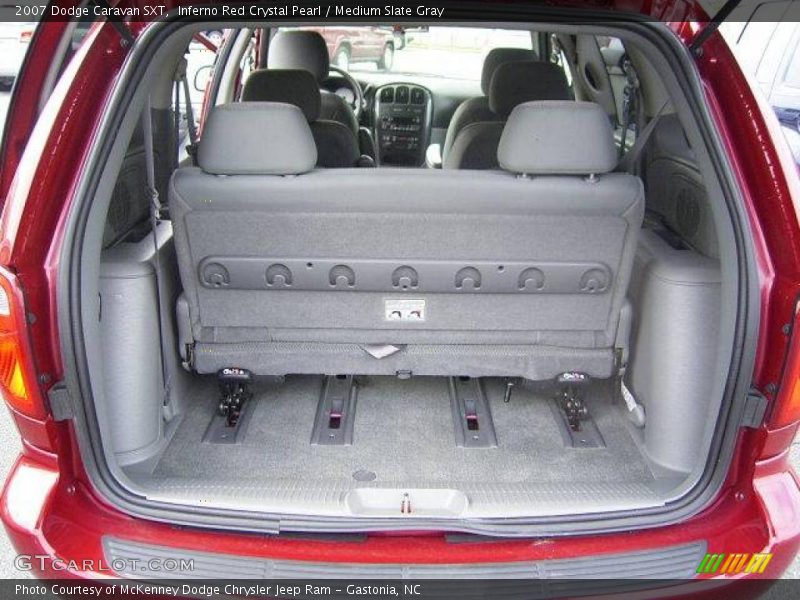 Inferno Red Crystal Pearl / Medium Slate Gray 2007 Dodge Caravan SXT