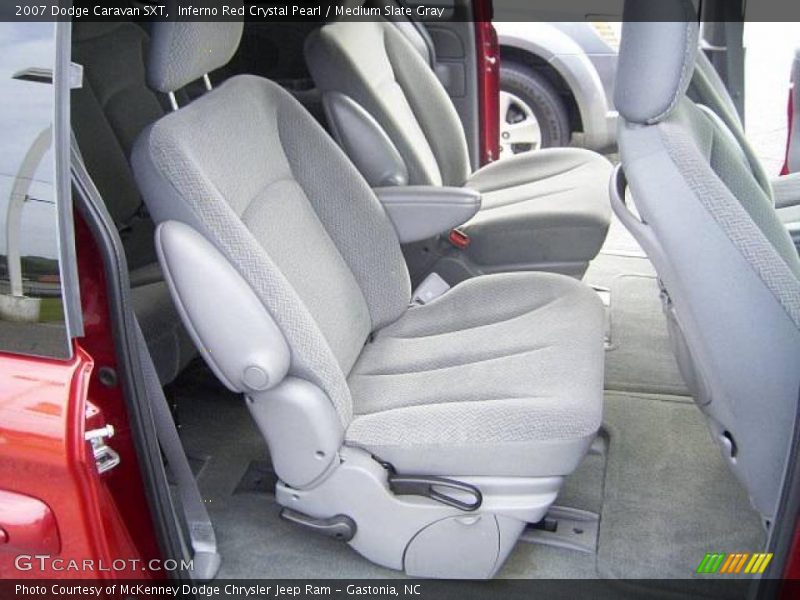 Inferno Red Crystal Pearl / Medium Slate Gray 2007 Dodge Caravan SXT