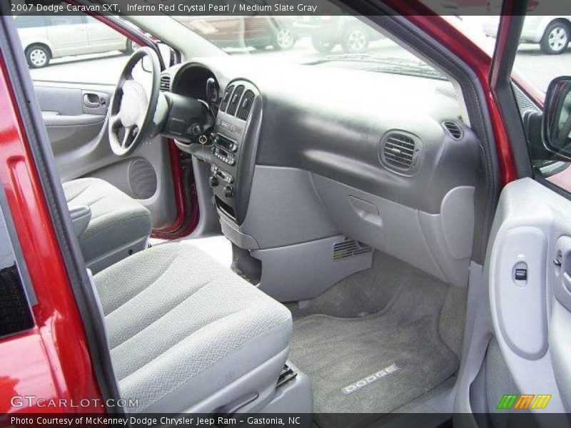 Inferno Red Crystal Pearl / Medium Slate Gray 2007 Dodge Caravan SXT