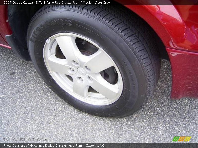 Inferno Red Crystal Pearl / Medium Slate Gray 2007 Dodge Caravan SXT