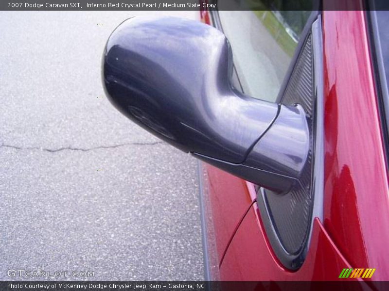 Inferno Red Crystal Pearl / Medium Slate Gray 2007 Dodge Caravan SXT