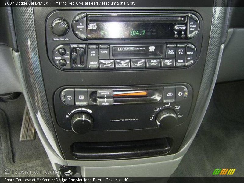 Inferno Red Crystal Pearl / Medium Slate Gray 2007 Dodge Caravan SXT