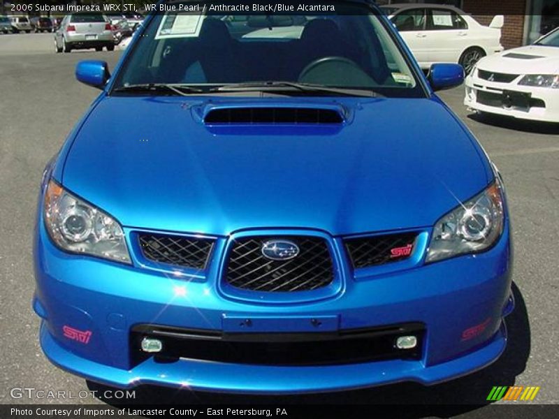 WR Blue Pearl / Anthracite Black/Blue Alcantara 2006 Subaru Impreza WRX STi