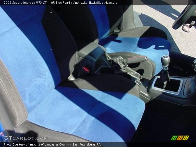 WR Blue Pearl / Anthracite Black/Blue Alcantara 2006 Subaru Impreza WRX STi