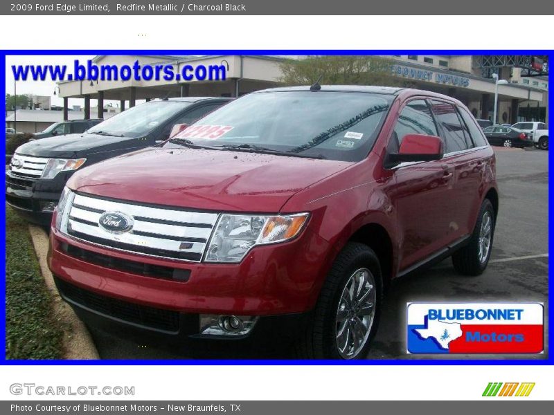 Redfire Metallic / Charcoal Black 2009 Ford Edge Limited