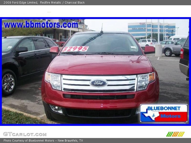Redfire Metallic / Charcoal Black 2009 Ford Edge Limited