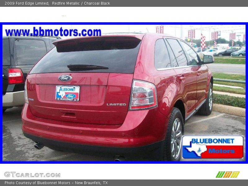 Redfire Metallic / Charcoal Black 2009 Ford Edge Limited