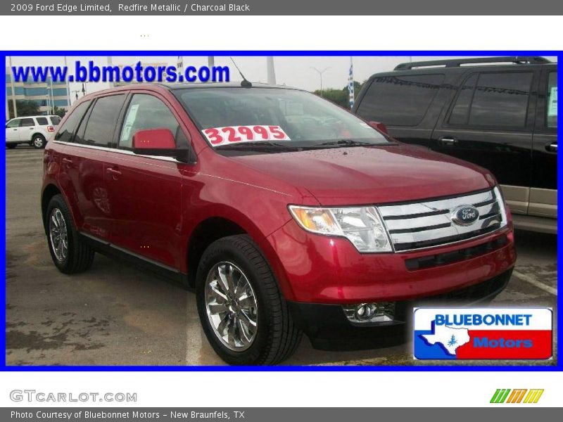 Redfire Metallic / Charcoal Black 2009 Ford Edge Limited