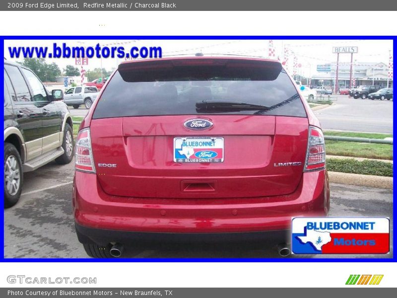 Redfire Metallic / Charcoal Black 2009 Ford Edge Limited