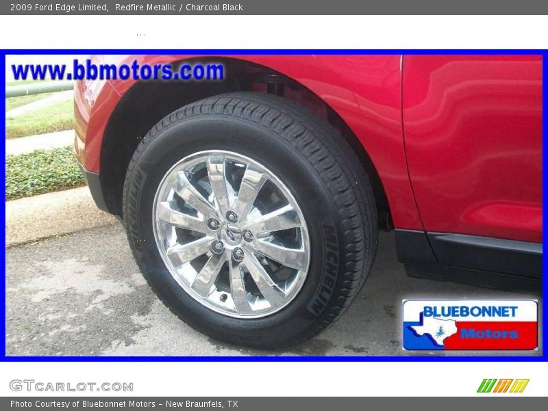 Redfire Metallic / Charcoal Black 2009 Ford Edge Limited