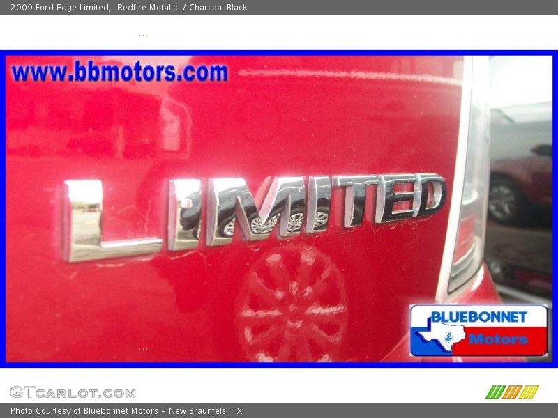Redfire Metallic / Charcoal Black 2009 Ford Edge Limited
