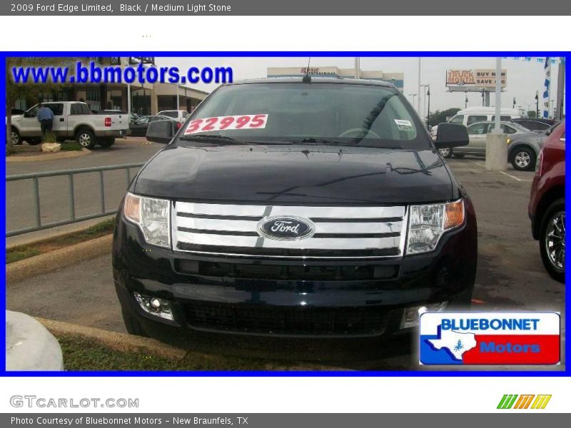Black / Medium Light Stone 2009 Ford Edge Limited