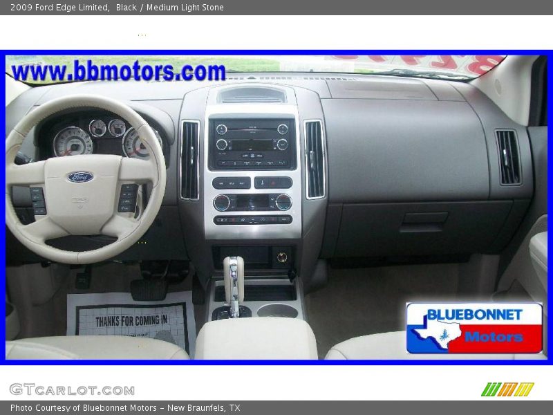 Black / Medium Light Stone 2009 Ford Edge Limited