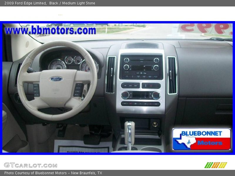 Black / Medium Light Stone 2009 Ford Edge Limited