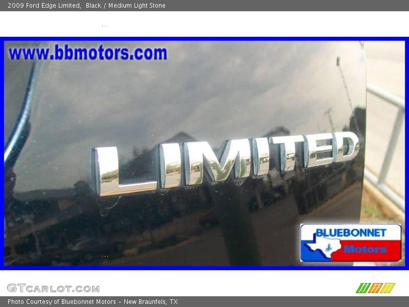 Black / Medium Light Stone 2009 Ford Edge Limited