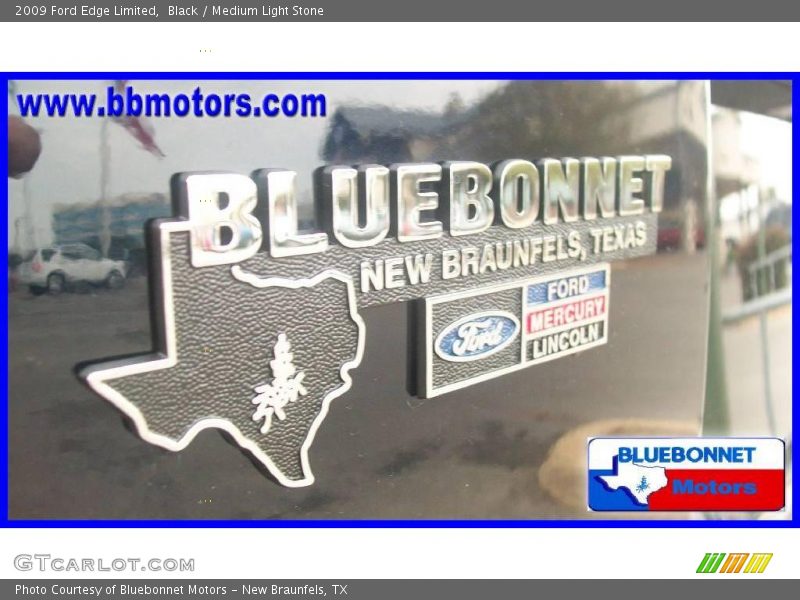 Black / Medium Light Stone 2009 Ford Edge Limited