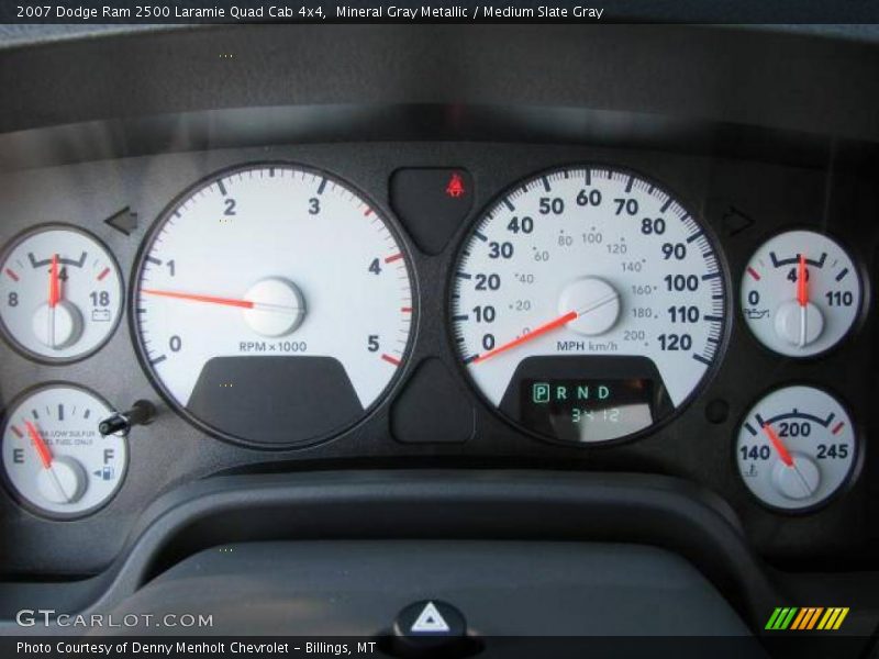 Mineral Gray Metallic / Medium Slate Gray 2007 Dodge Ram 2500 Laramie Quad Cab 4x4