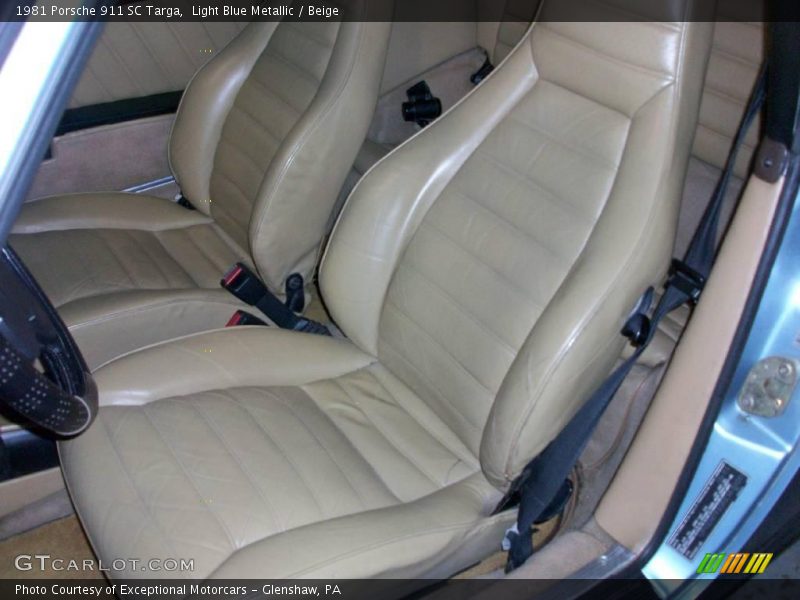 Front Seat of 1981 911 SC Targa