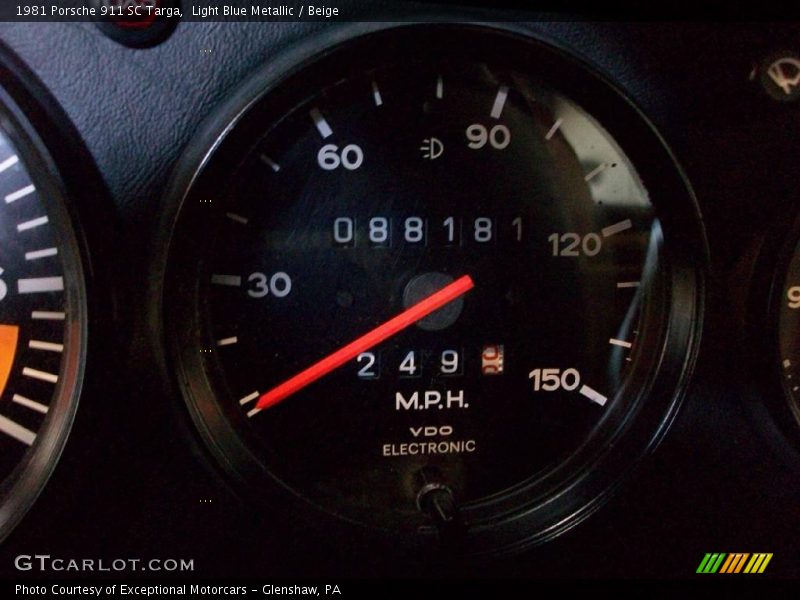  1981 911 SC Targa SC Targa Gauges