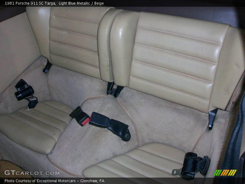 Light Blue Metallic / Beige 1981 Porsche 911 SC Targa