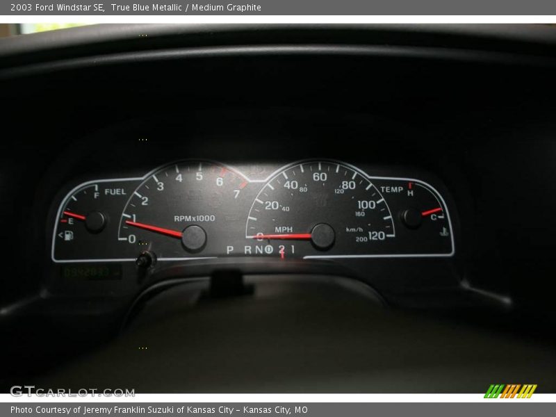 True Blue Metallic / Medium Graphite 2003 Ford Windstar SE