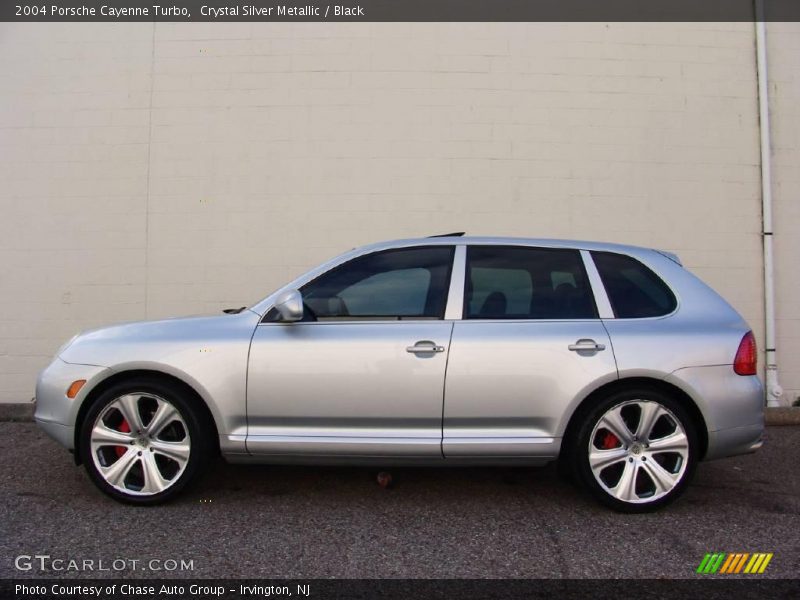 Crystal Silver Metallic / Black 2004 Porsche Cayenne Turbo