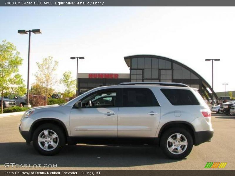 Liquid Silver Metallic / Ebony 2008 GMC Acadia SLE AWD