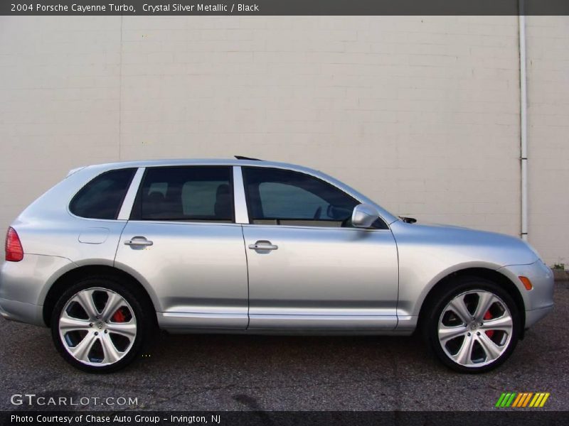 Crystal Silver Metallic / Black 2004 Porsche Cayenne Turbo