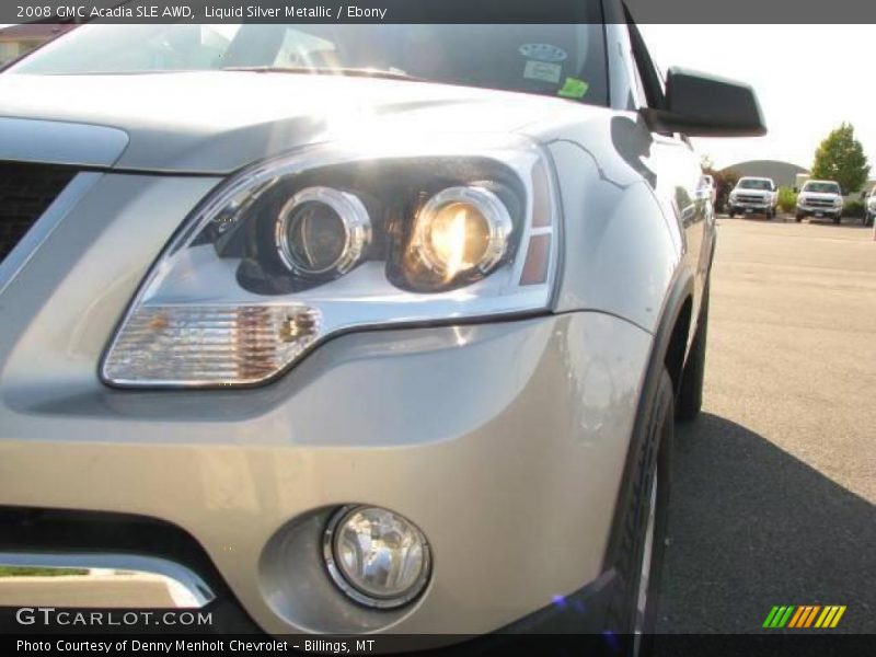 Liquid Silver Metallic / Ebony 2008 GMC Acadia SLE AWD