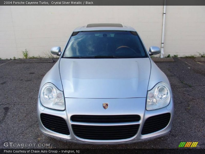 Crystal Silver Metallic / Black 2004 Porsche Cayenne Turbo