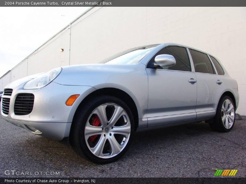 Crystal Silver Metallic / Black 2004 Porsche Cayenne Turbo