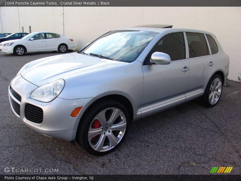 Crystal Silver Metallic / Black 2004 Porsche Cayenne Turbo